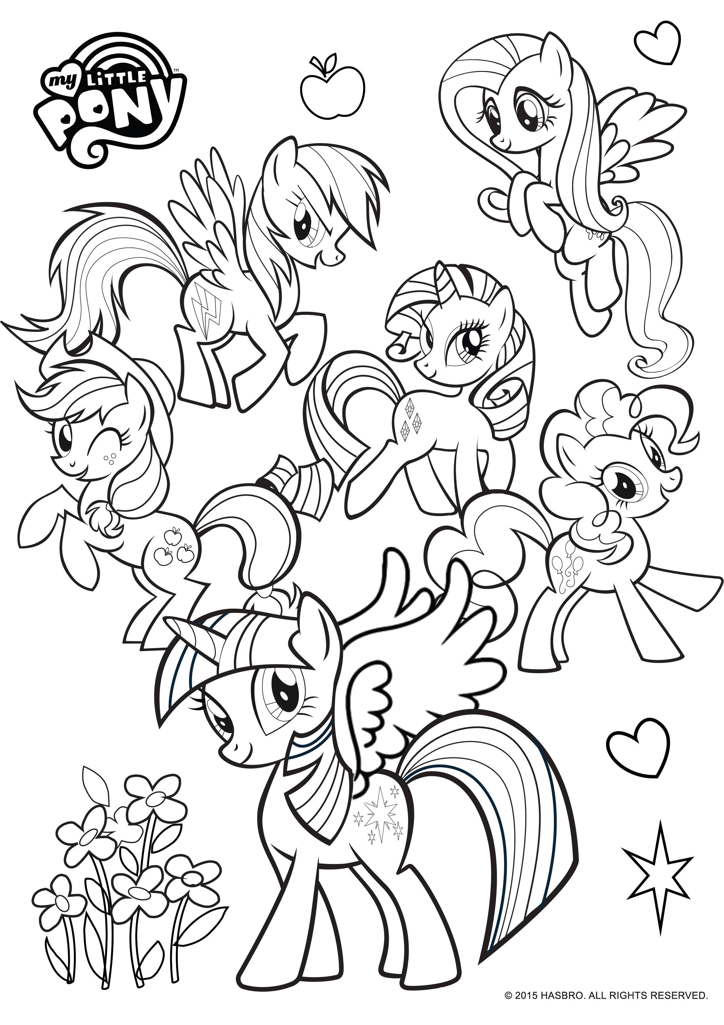 Раскраска Пони из my little pony  Скачать ,Пони, My little pony ,.  Распечатать 