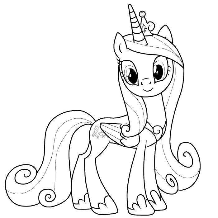 Раскраска Пони из my little pony  Скачать ,Пони, My little pony ,.  Распечатать 