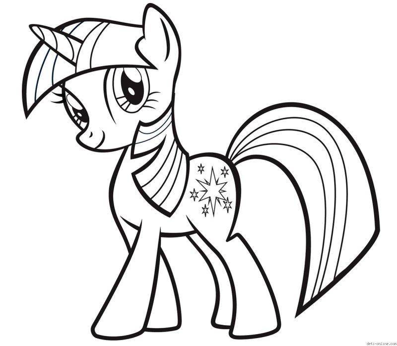 Раскраска Пони из my little pony  Скачать ,Пони, My little pony ,.  Распечатать 