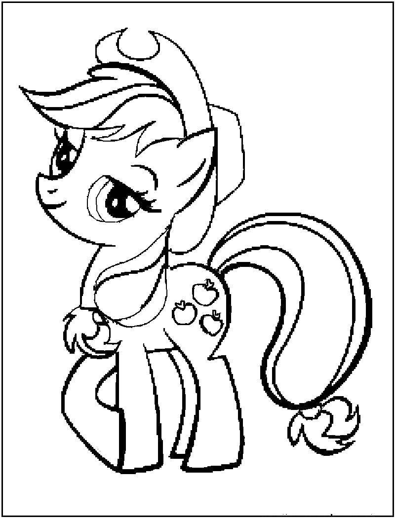 Раскраска Пони ковбойша Скачать ,Пони, My little pony ,.  Распечатать 
