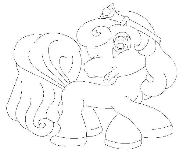 Название: Раскраска Поняшка. Категория: мой маленький пони. Теги: Пони, My little pony .