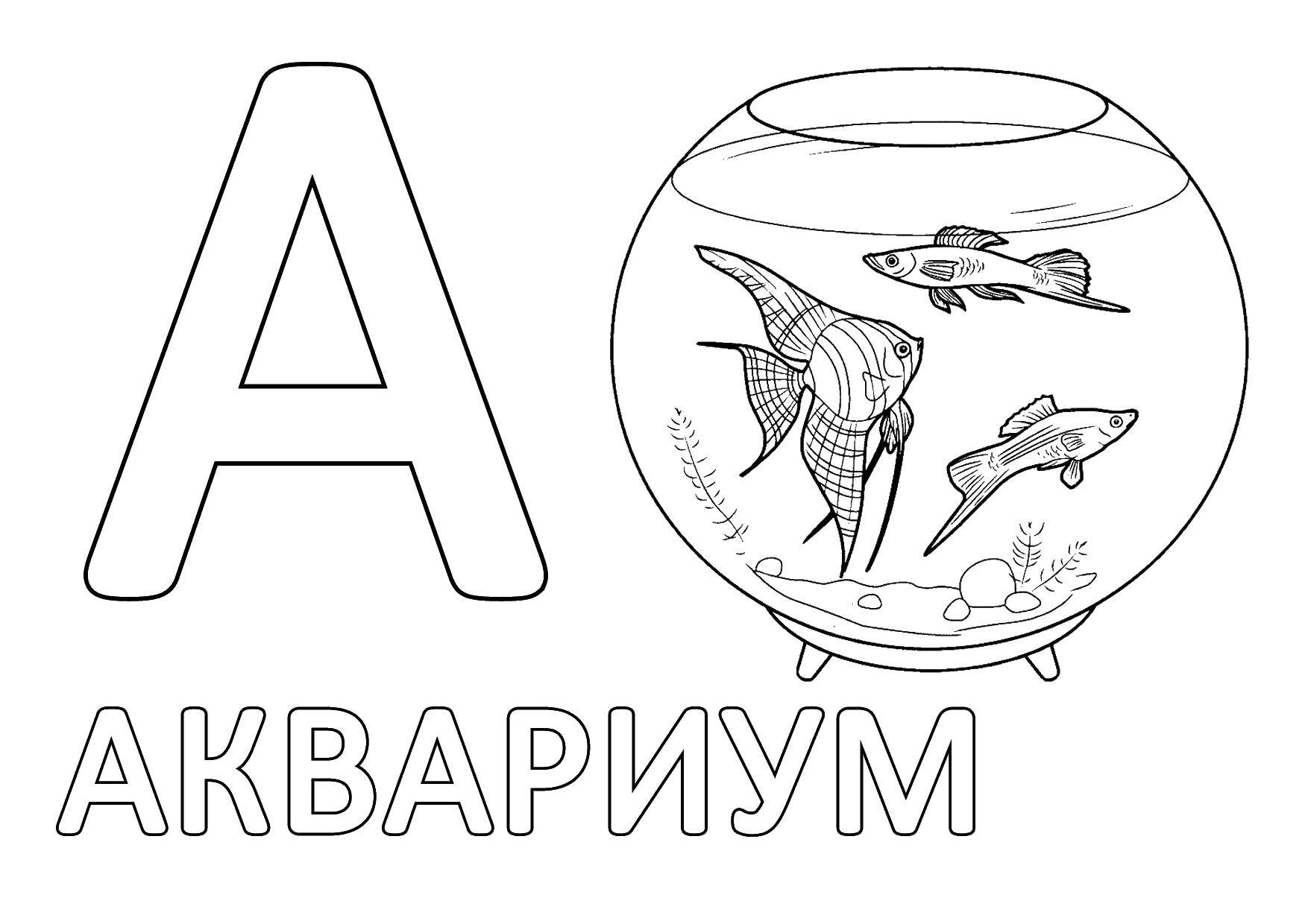 Раскраска Буквы Скачать .  Распечатать 
