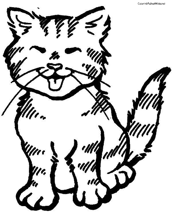 Название: Раскраска Котенок. Категория: Коты и котята. Теги: животные, котенок, кошка.