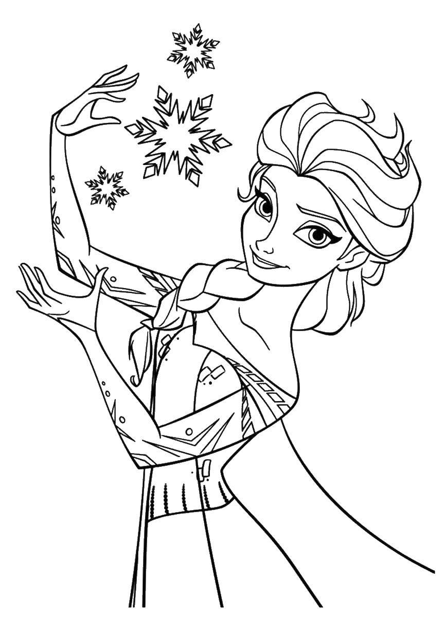 Название: Раскраска Эльза из мультфильма холодное сердце . Категория: Диснеевские мультфильмы. Теги: Дисней, Эльза, Холодное сердце, принцесса.