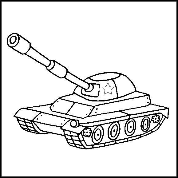 Раскраска Танк Скачать ,Танк, транспорт, техника, военное,.  Распечатать 