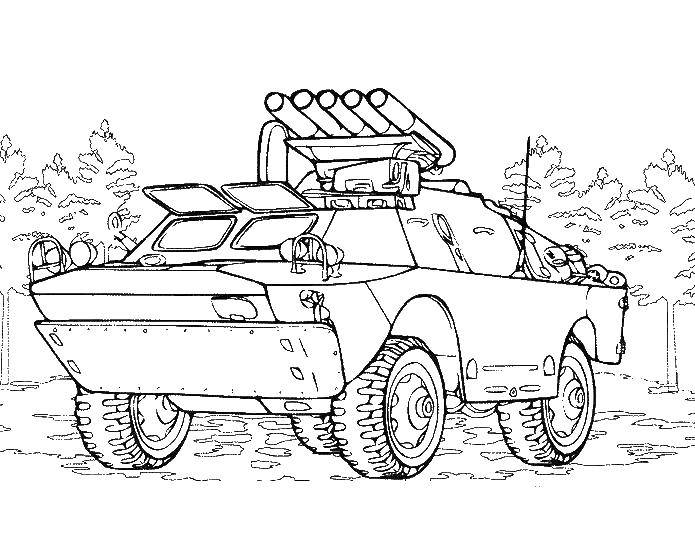 Раскраска Броненосец Скачать ,военное, спецтехника, транспорт, броненосец,.  Распечатать 