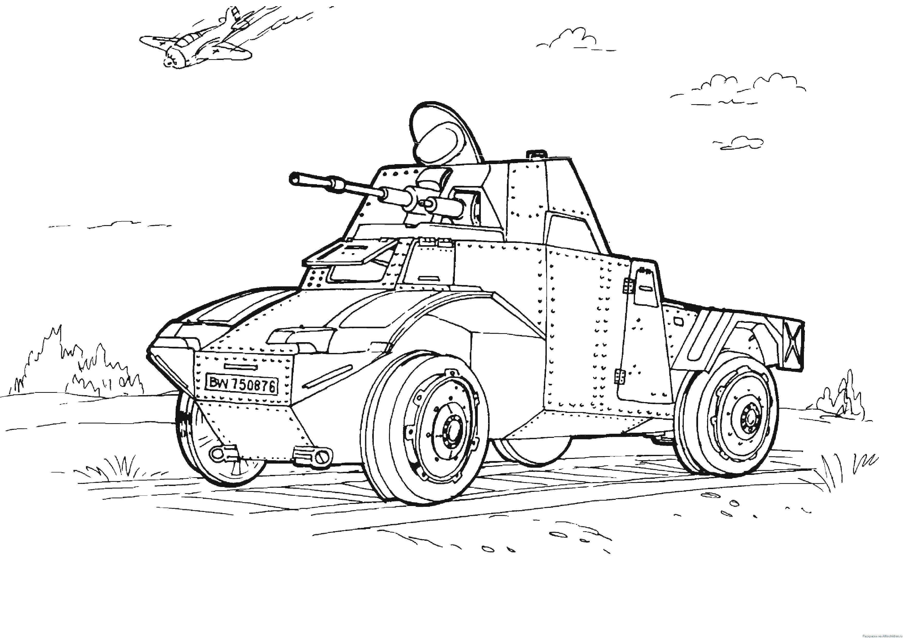 Раскраска Военная техника Скачать ,военная техника. война, спецтехника,.  Распечатать 